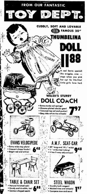 Wisconsin State Journal toy ads: 1960s